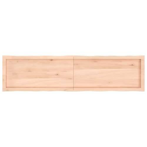 Stolna ploča 160x40x(2-6) cm od hrastovine sa živim rubom - Prirodna 160 x 40 x 6 cm 1 Cijena
