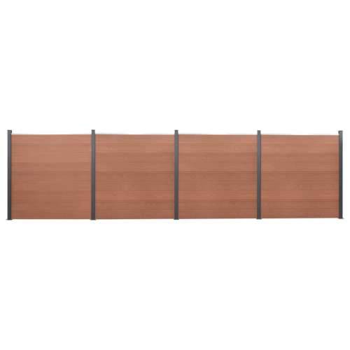 Set panela za ogradu smeđi 699x186 cm WPC - Smeđa 699 x 186 cm 1 Cijena