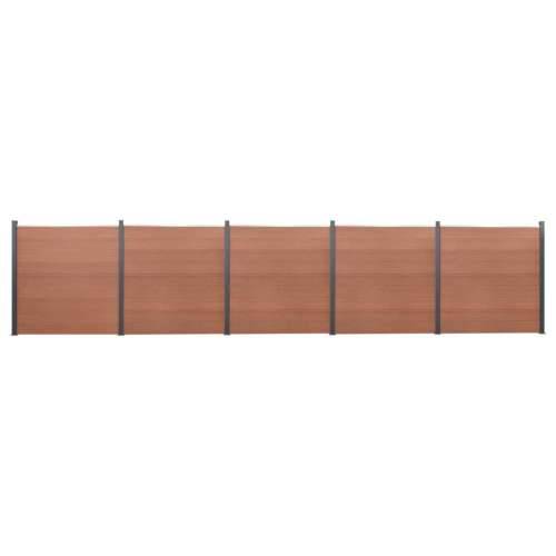 Set panela za ogradu smeđi 872x186 cm WPC - Smeđa 872 x 186 cm 1 Cijena