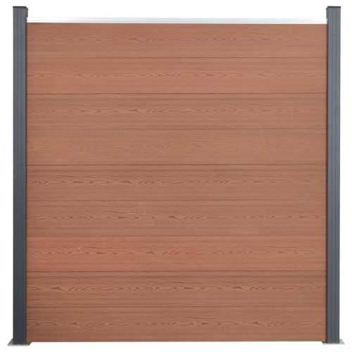 Set panela za ogradu smeđi 872x186 cm WPC - Smeđa 872 x 186 cm 1 Cijena