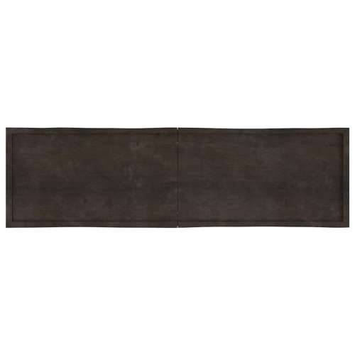 Stolna ploča tamnosmeđa 220x60x(2-4) cm obrađena hrastovina - Tamno smeđa 220 x 60 x 4 cm 1 Cijena