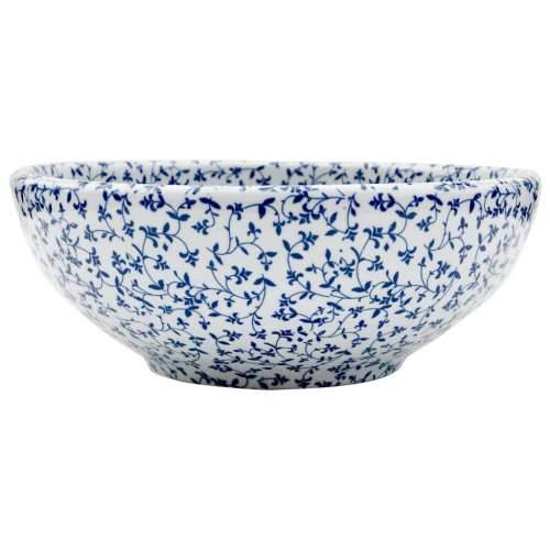 Nadgradni Lavabo - Umivaonik bijelo-plavi okrugli Φ 41 x 14 cm keramički - Plava Cijena