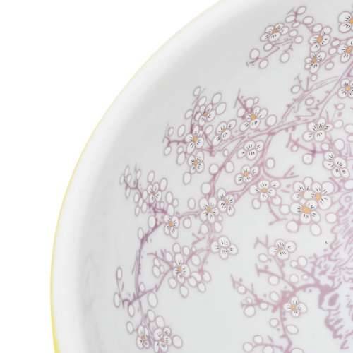 Nadgradni Lavabo - Umivaonik bijelo-žuti okrugli Φ 41 x 14 cm keramički - Žuta Cijena