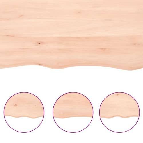 Kupaonska radna ploča 160x50x(2-4) cm netretirano masivno drvo - Prirodna 160 x 50 x 4 cm Cijena