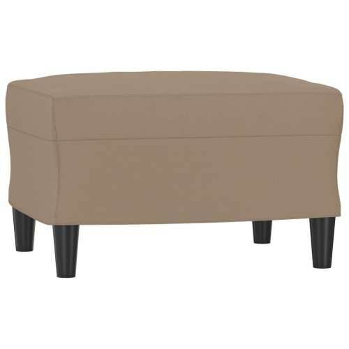 Fotelja s tabureom boja cappuccina 60 cm od umjetne kože Cijena