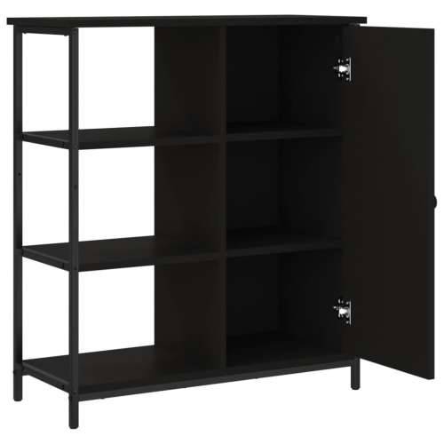 Komoda crna 70 x 30 x 80 cm od konstruiranog drva - Crna 1 Cijena