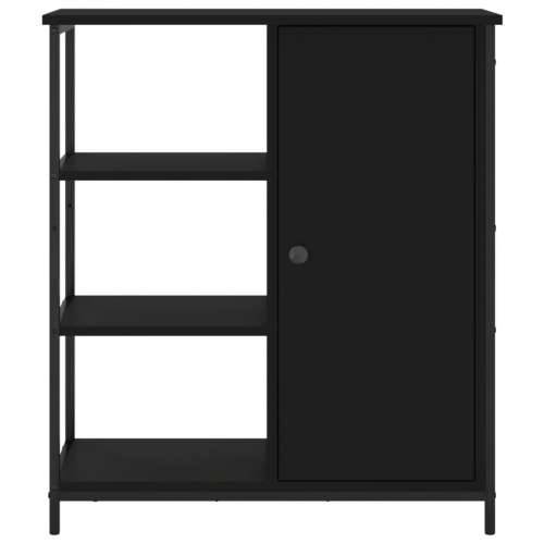 Komoda crna 70 x 30 x 80 cm od konstruiranog drva - Crna 1 Cijena