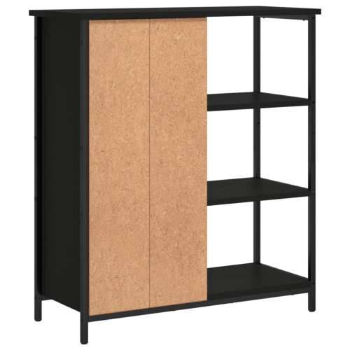Komoda crna 70 x 30 x 80 cm od konstruiranog drva - Crna 1 Cijena