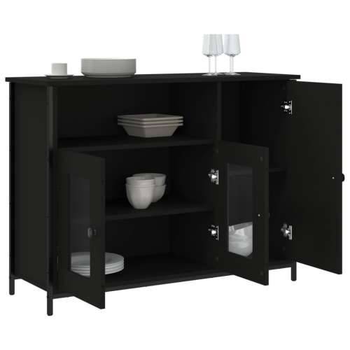 Komoda crna 100x35x75 cm od konstruiranog drva - Crna 1 Cijena