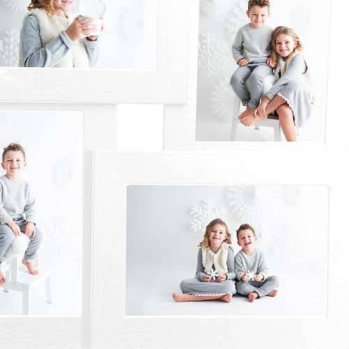 Okvir za 24 fotografije 4x(13x18 cm) bijeli MDF - Bijela 4 x (13 x 18 cm) 1 Cijena