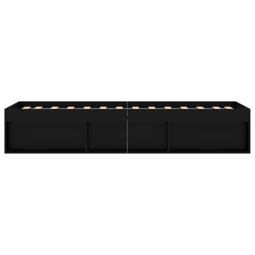 Okvir kreveta crni 75 x 190 cm mali za jednu osobu - Crna 75 x 190 cm Cijena