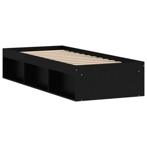 Okvir kreveta crni 75 x 190 cm mali za jednu osobu - Crna 75 x 190 cm Cijena