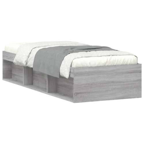 Okvir za krevet boja hrasta 75x190 cm mali za jednu osobu Sivi hrast sonoma 75 x 190 cm Cijena