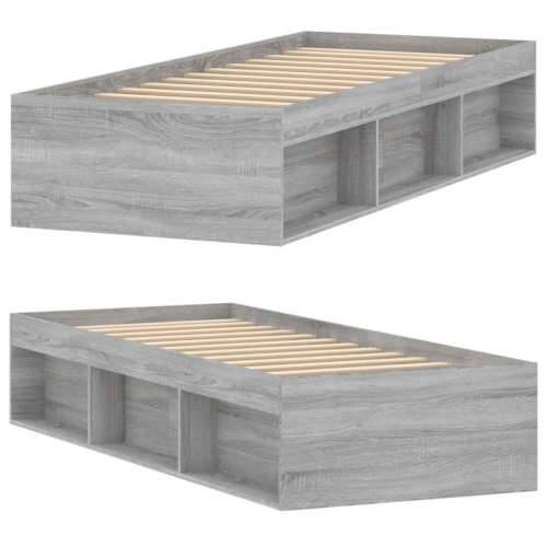 Okvir za krevet boja hrasta 75x190 cm mali za jednu osobu Sivi hrast sonoma 75 x 190 cm Cijena