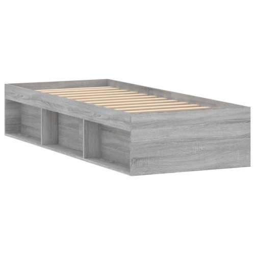 Okvir za krevet boja hrasta 75x190 cm mali za jednu osobu Sivi hrast sonoma 75 x 190 cm Cijena