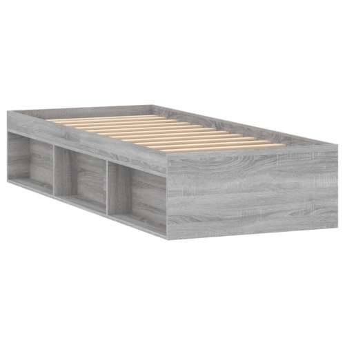 Okvir za krevet boja hrasta 75x190 cm mali za jednu osobu Sivi hrast sonoma 75 x 190 cm Cijena