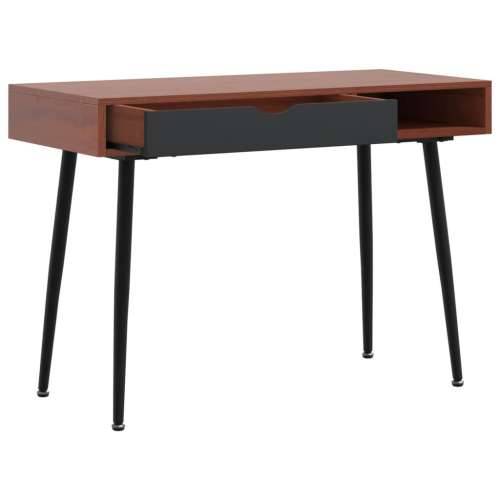 Stol za računalo s ladicom smeđi 110x50x75 cm konstruirano drvo Cijena