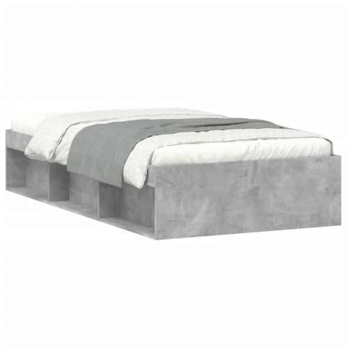 Okvir kreveta siva boja betona 90 x 190 cm - Beton siva 90 x 190 cm Cijena