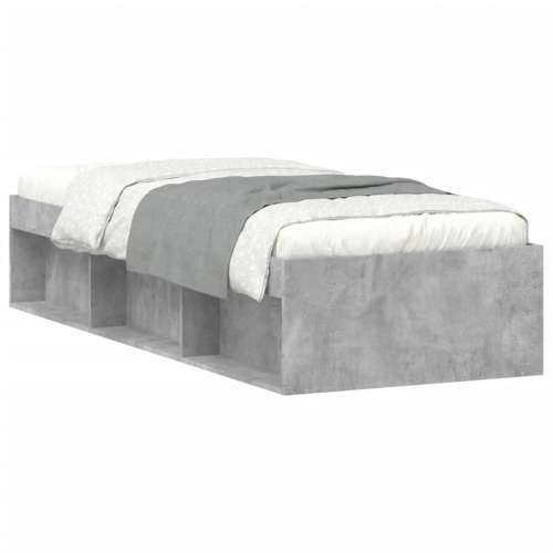 Okvir kreveta boja betona 75 x 190 cm mali za jednu osobu - Beton siva 75 x 190 cm Cijena
