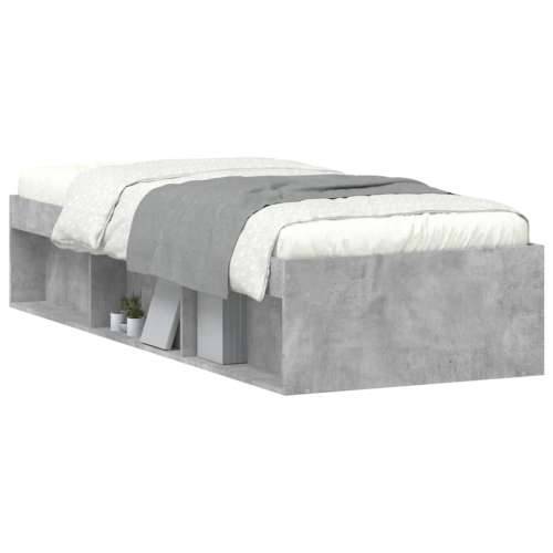 Okvir kreveta boja betona 75 x 190 cm mali za jednu osobu - Beton siva 75 x 190 cm Cijena