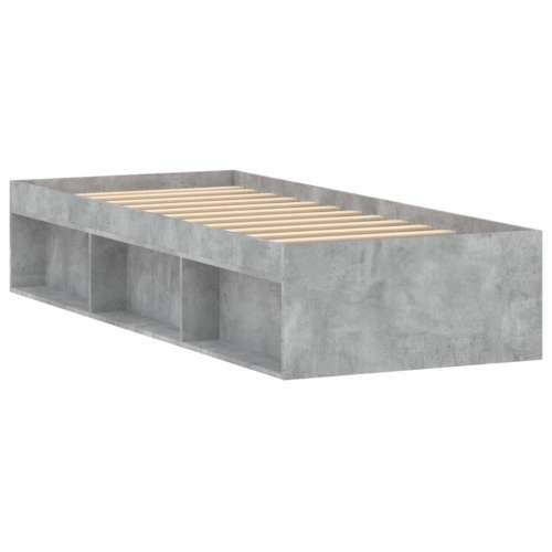 Okvir kreveta boja betona 75 x 190 cm mali za jednu osobu - Beton siva 75 x 190 cm Cijena