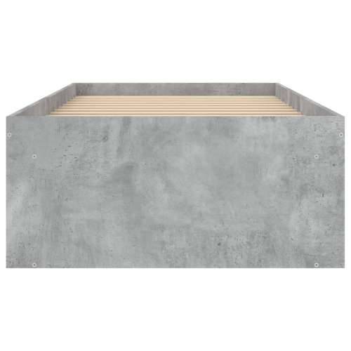 Okvir kreveta boja betona 75 x 190 cm mali za jednu osobu - Beton siva 75 x 190 cm Cijena