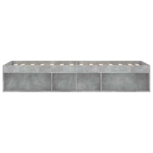 Okvir kreveta boja betona 75 x 190 cm mali za jednu osobu - Beton siva 75 x 190 cm Cijena