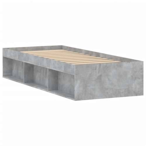 Okvir kreveta boja betona 75 x 190 cm mali za jednu osobu - Beton siva 75 x 190 cm Cijena