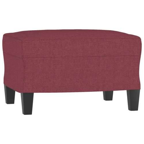 Fotelja s tabureom crvena boja vina 60 cm od tkanine - boja crnog vina Cijena