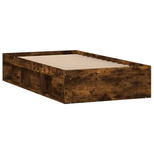 Okvir za krevet boja dimljenog hrasta 100x200 cm - Dimljeni hrast 100 x 200 cm Cijena