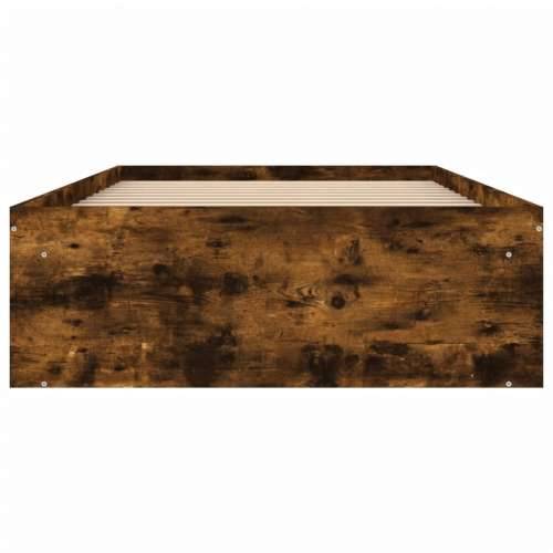 Okvir za krevet boja dimljenog hrasta 100x200 cm - Dimljeni hrast 100 x 200 cm Cijena