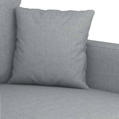 4-dijelni set sofa s jastucima svjetlosivi od tkanine - Svjetlosiva s jastucima i tabureom Cijena