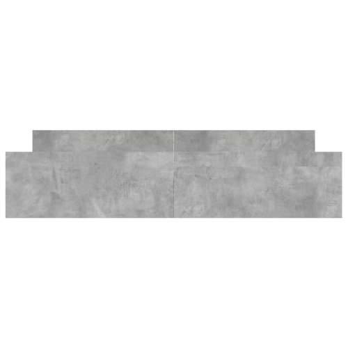 Okvir kreveta s uzglavljem i podnožjem boja betona 200x200 cm - Beton siva 200 x 200 cm Cijena