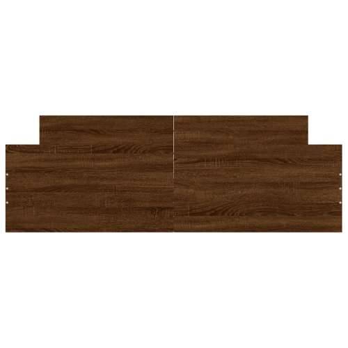 Okvir kreveta s uzglavljem i podnožjem boja hrasta 150x200 cm - Smeđi hrast 150 x 200 cm Cijena