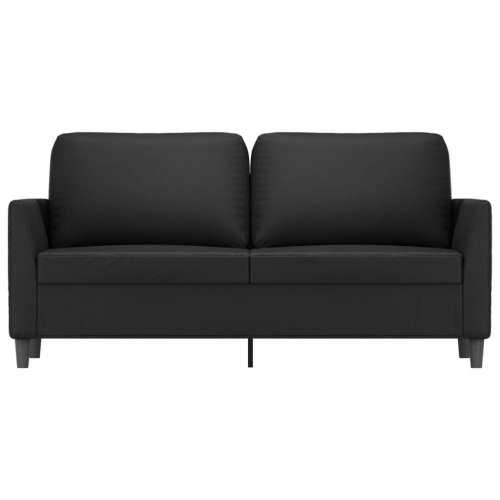 Dvosjed od tkanine crni 140 cm od umjetne kože - Crna 140 cm Cijena