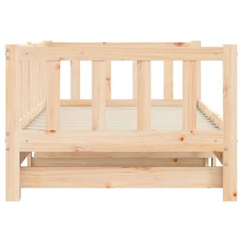 Dnevni krevet na razvlačenje 90 x 190 cm od masivne borovine - Prirodna 90 x 190 cm Cijena