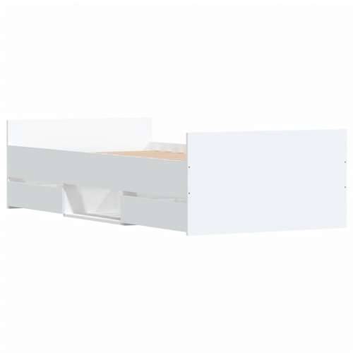 Okvir kreveta s uzglavljem i podnožjem bijeli 90 x 200 cm - Bijela 90 x 200 cm Cijena