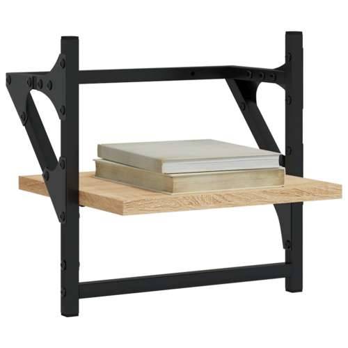 Zidne police s prečkama 2 kom boja hrasta sonome 30x25x30 cm - sonoma hrast 30 x 25 x 30 cm 2 1 Cijena