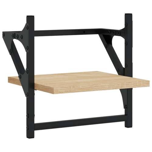 Zidne police s prečkama 2 kom boja hrasta sonome 30x25x30 cm - sonoma hrast 30 x 25 x 30 cm 2 1 Cijena