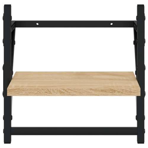 Zidne police s prečkama 2 kom boja hrasta sonome 30x25x30 cm - sonoma hrast 30 x 25 x 30 cm 2 1 Cijena