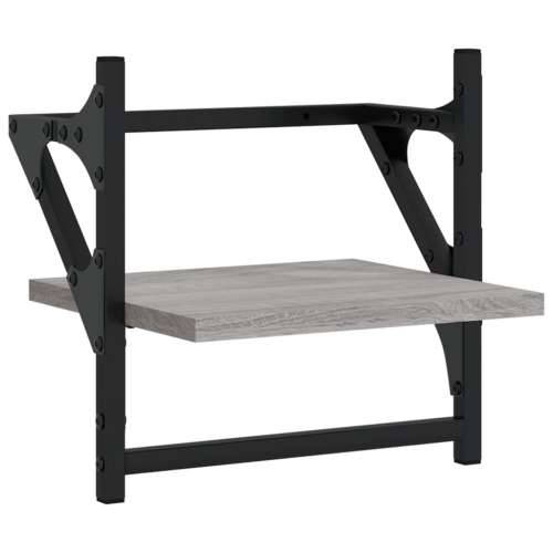 Zidne police s prečkama 2 kom boja hrasta sonome 30x25x30 cm - Sivi hrast sonoma 30 x 25 x 30 cm 2 1 Cijena