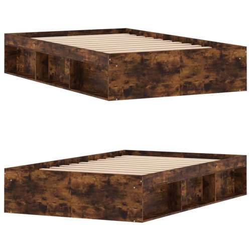 Okvir za krevet boja dimljenog hrasta 120x200 cm - Dimljeni hrast 120 x 200 cm Cijena