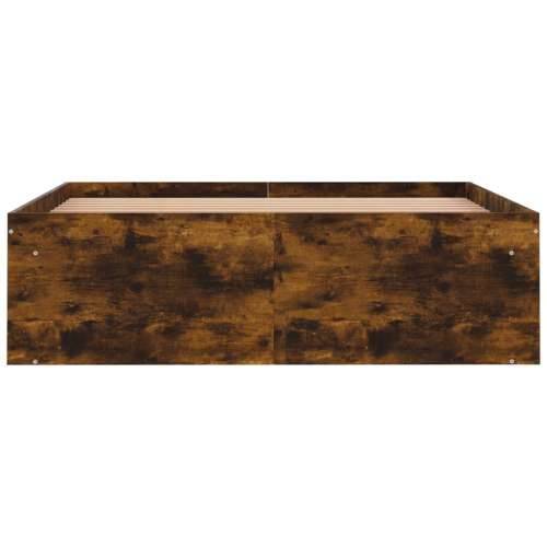 Okvir za krevet boja dimljenog hrasta 120x200 cm - Dimljeni hrast 120 x 200 cm Cijena
