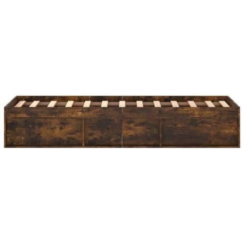Okvir za krevet boja dimljenog hrasta 120x200 cm - Dimljeni hrast 120 x 200 cm Cijena