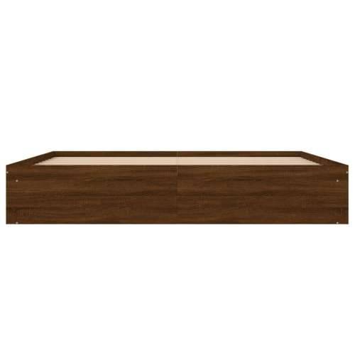 Okvir za krevet smeđi hrast 200 x 200 cm - Smeđi hrast 200 x 200 cm Cijena