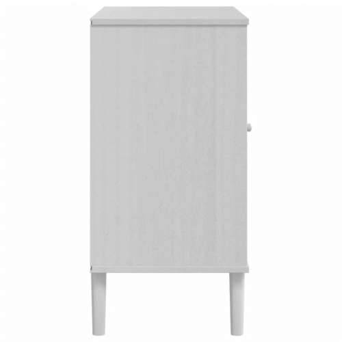 Komoda SENJA bijela izgled ratana 80x40x80 cm masivna borovina - Bijela 1 Cijena