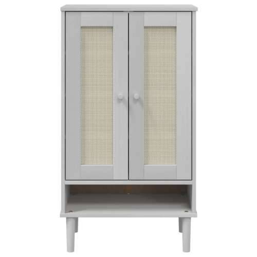 Ormarić za cipele SENJA izgled ratana bijeli 59,5x35x107cm drvo - Bijela 1 Cijena