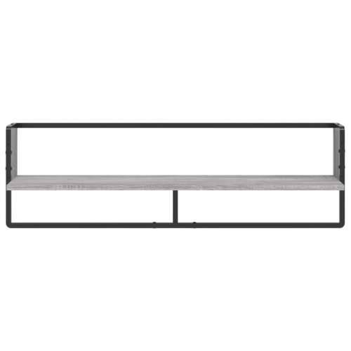 Zidna polica s prečkom boja hrasta sonome 100x25x30 cm - Sivi hrast sonoma 100 x 25 x 30 cm 1 Cijena