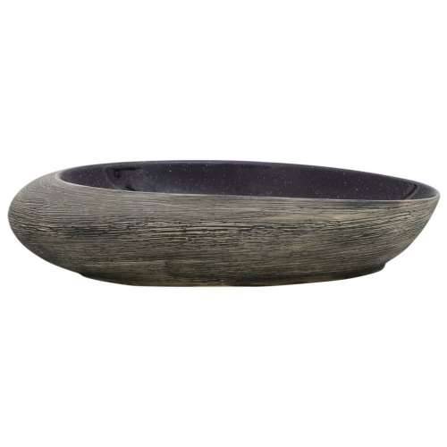Nadgradni Lavabo - Umivaonik ljubičasto-siv ovalni 59x40x14 cm keramički - Ljubičasta 59 x 40 x 14 cm Cijena