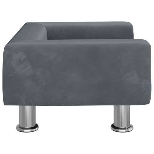 Krevet za pse tamnosivi 50x40x26,5 cm baršunasti - Tamno siva 50 x 40 x 26.5 cm Cijena